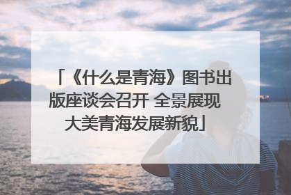 《什么是青海》图书出版座谈会召开 全景展现大美青海发展新貌