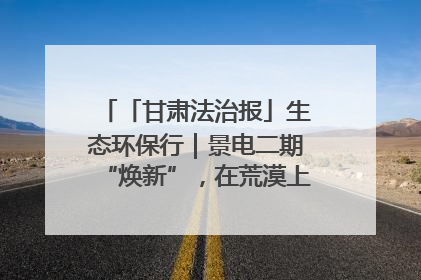 「甘肃法治报」生态环保行｜景电二期“焕新”，在荒漠上筑起一道绿色长城