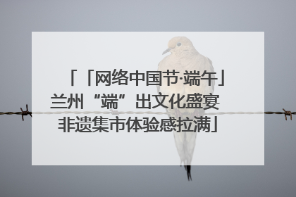 「网络中国节·端午」兰州“端”出文化盛宴 非遗集市体验感拉满