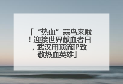 “热血”蒜鸟来啦！迎接世界献血者日，武汉用顶流IP致敬热血英雄