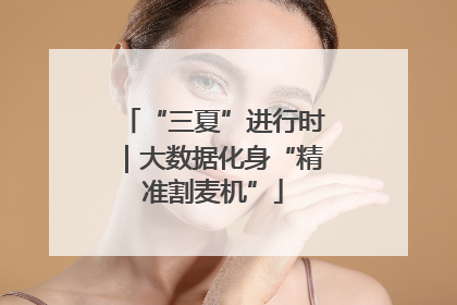 “三夏”进行时｜大数据化身“精准割麦机”