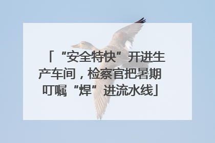 “安全特快”开进生产车间，检察官把暑期叮嘱“焊”进流水线