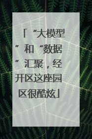 “大模型”和“数据”汇聚，经开区这座园区很酷炫
