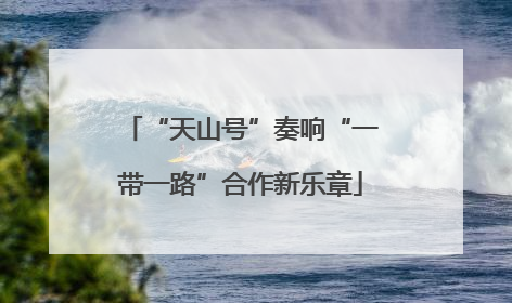 “天山号”奏响“一带一路”合作新乐章