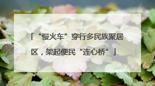 “慢火车”穿行多民族聚居区，架起便民“连心桥”