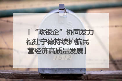 “政银企”协同发力 福建宁德持续护航民营经济高质量发展