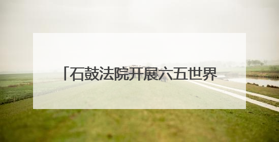 石鼓法院开展六五世界环境日普法宣传活动