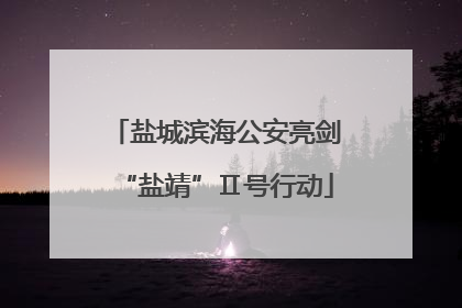 盐城滨海公安亮剑“盐靖”Ⅱ号行动