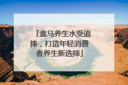 盒马养生水受追捧，打造年轻消费者养生新选择