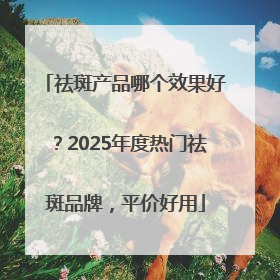 祛斑产品哪个效果好？2025年度热门祛斑品牌，平价好用