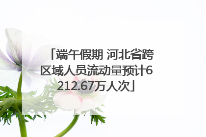 端午假期 河北省跨区域人员流动量预计6212.67万人次