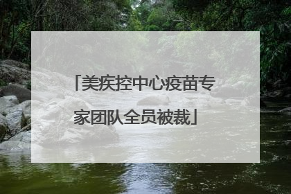 美疾控中心疫苗专家团队全员被裁