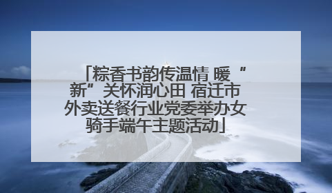 粽香书韵传温情 暖“新”关怀润心田 宿迁市外卖送餐行业党委举办女骑手端午主题活动