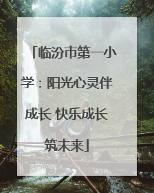 临汾市第一小学：阳光心灵伴成长 快乐成长筑未来