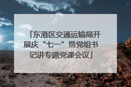 东港区交通运输局开展庆“七一”暨党组书记讲专题党课会议