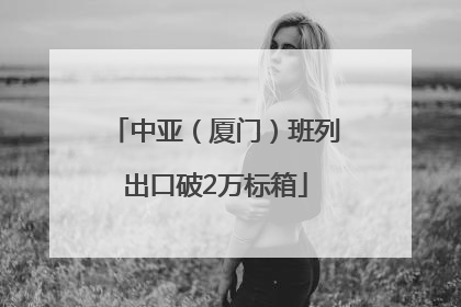 中亚（厦门）班列出口破2万标箱