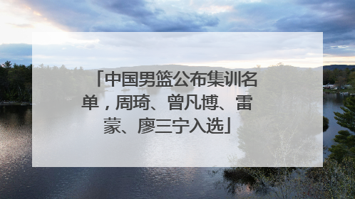 中国男篮公布集训名单，周琦、曾凡博、雷蒙、廖三宁入选