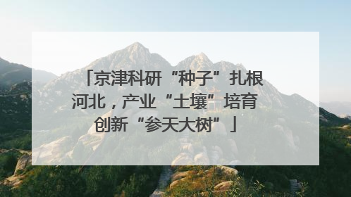 京津科研“种子”扎根河北，产业“土壤”培育创新“参天大树”