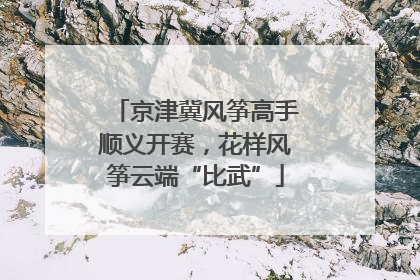 京津冀风筝高手顺义开赛，花样风筝云端“比武”