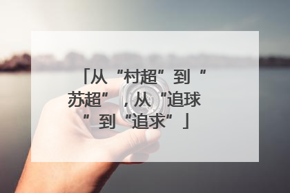 从“村超”到“苏超”，从“追球”到“追求”