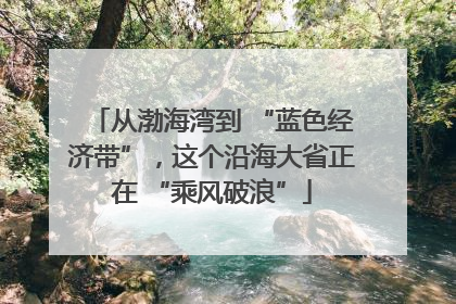 从渤海湾到 “蓝色经济带”，这个沿海大省正在 “乘风破浪”