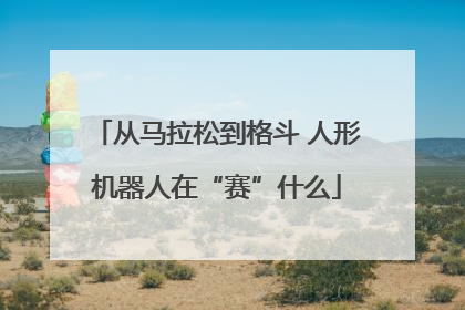 从马拉松到格斗 人形机器人在“赛”什么