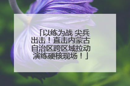 以练为战 尖兵出击！直击内蒙古自治区跨区域拉动演练硬核现场！