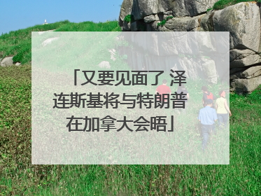 又要见面了 泽连斯基将与特朗普在加拿大会晤