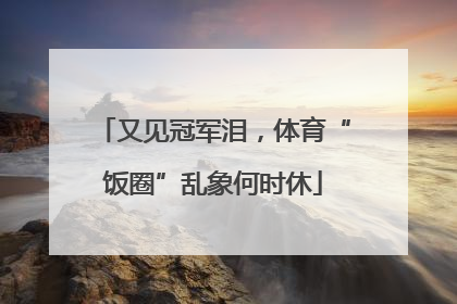 又见冠军泪，体育“饭圈”乱象何时休