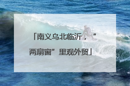 南义乌北临沂，“两扇窗”里观外贸
