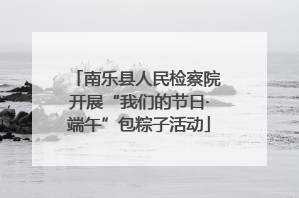 南乐县人民检察院开展“我们的节日·端午”包粽子活动