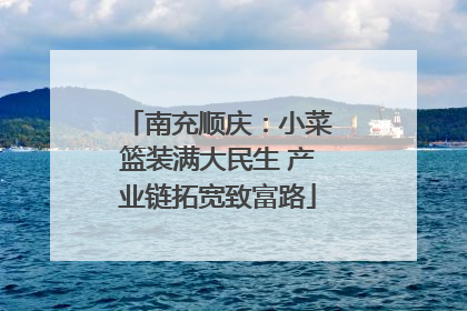 南充顺庆：小菜篮装满大民生 产业链拓宽致富路