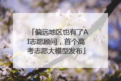 偏远地区也有了AI志愿顾问，首个高考志愿大模型发布