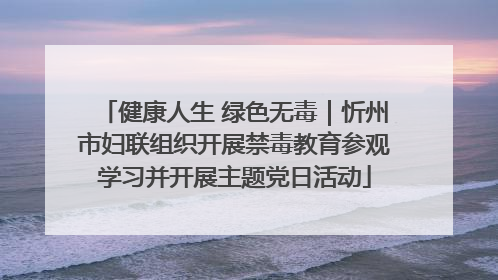 健康人生 绿色无毒｜忻州市妇联组织开展禁毒教育参观学习并开展主题党日活动