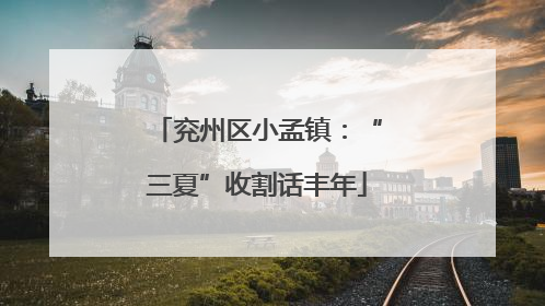 兖州区小孟镇：“三夏”收割话丰年