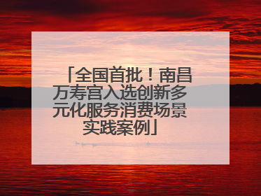 全国首批！南昌万寿宫入选创新多元化服务消费场景实践案例