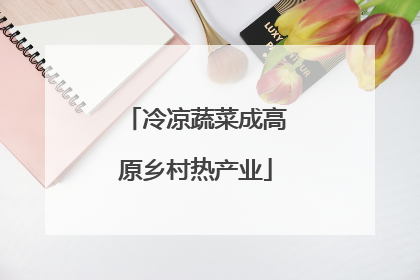 冷凉蔬菜成高原乡村热产业