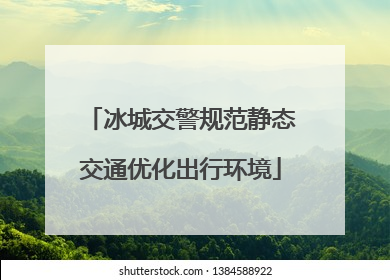 冰城交警规范静态交通优化出行环境