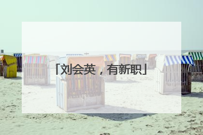 刘会英，有新职