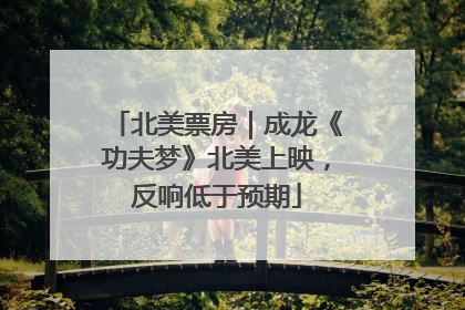 北美票房｜成龙《功夫梦》北美上映，反响低于预期
