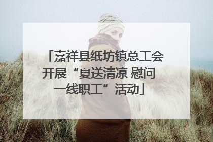 嘉祥县纸坊镇总工会开展“夏送清凉 慰问一线职工”活动