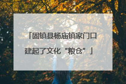 固镇县杨庙镇家门口建起了文化“粮仓”