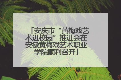 安庆市“黄梅戏艺术进校园”推进会在安徽黄梅戏艺术职业学院顺利召开