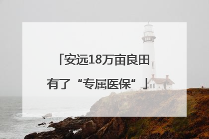 安远18万亩良田有了“专属医保”