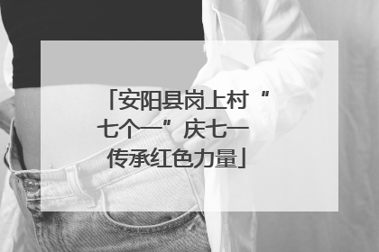 安阳县岗上村“七个一”庆七一 传承红色力量