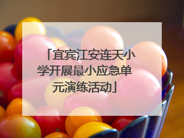 宜宾江安连天小学开展最小应急单元演练活动