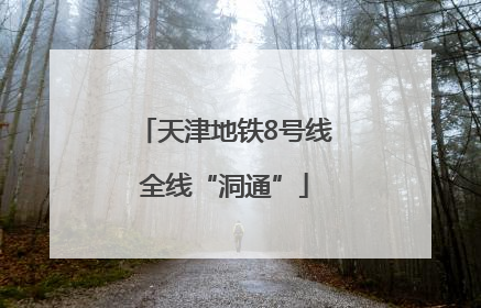 天津地铁8号线全线“洞通”