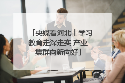 央媒看河北丨学习教育走深走实 产业集群向新向好
