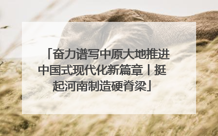 奋力谱写中原大地推进中国式现代化新篇章丨挺起河南制造硬脊梁