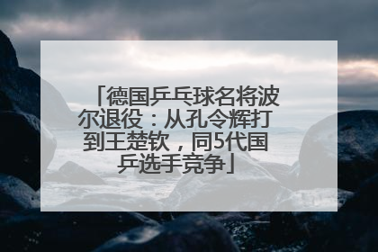 德国乒乓球名将波尔退役：从孔令辉打到王楚钦，同5代国乒选手竞争